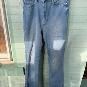 Frame Denim Sky Blue High-Waisted bootcut flare Jeans